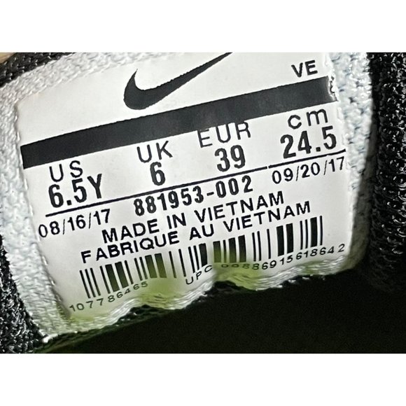 NIKE WOMENS ZOOM RUNNING LOW TOP PEGASUS 34 SIZE 6.5 LACES SNEAKER COLOR BLACK - Picture 6 of 6